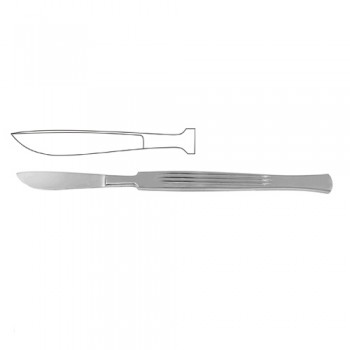 Dissecting Knife / Opreating Knife Bellied Blade - Fig. 7 Stainless Steel, 14 cm - 5 1/2"
